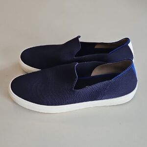 Rothy's Orginial Slip Ons Blue Sneakers